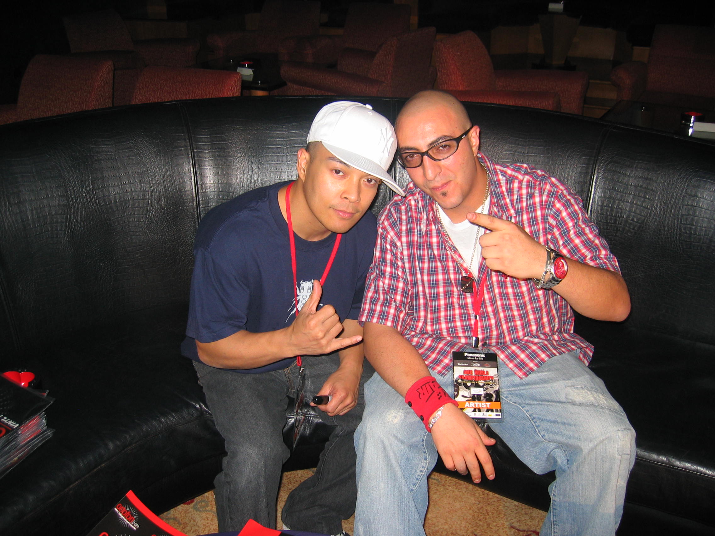 Skillz with DJ Q-Bert at the DMC World Championship, Dubai 2007